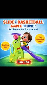 Slide And Basketball Game in One