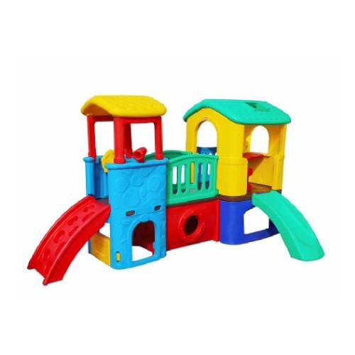 Kids Two In One Multi Play Station Outdoor Playset With Slide And Tunnel Manufacturers, Suppliers in Delhi